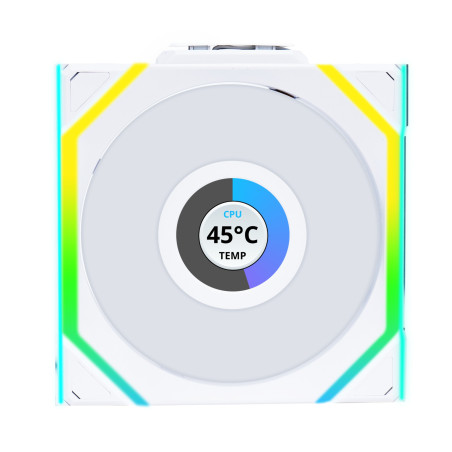 Ventilador cpu lian li unifan sl inalambrico argb 120mm blanco