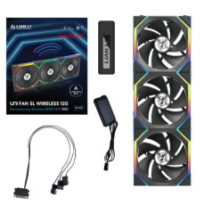Lian Li UNI FAN SL Wireless 120 Reverse Blade Case per computer Ventilatore 12 cm Nero 3 pz