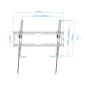 Soporte pared tv television monitor tooq lp1081t - b 37 pulgadas - 80 pulgadas carga maxima 45kg