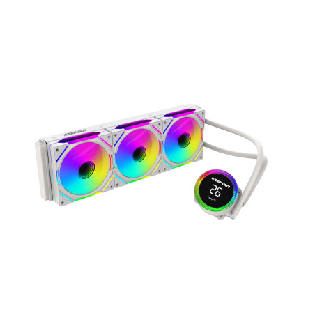 Kit de refrigeracion liquida keep out xwc - 360 pro display blanco