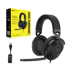 Corsair HS65 SURROUND Auricolare Cablato Portatile Gaming Carbonio