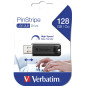 VERBATIM PENDRIVE PINSTRIPE 128GB HIGH SPEED RETRACTIL USB 3.2 BLACK
