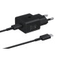 SAMSUNG QUICK CHARGER USB C 25W WITH DATA CABLE BLACK T2510XBE