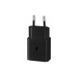 SAMSUNG POWER COMPACT ADAPTER USB C 15W WITHOUT CABLE EP-T1510NBE BLACK