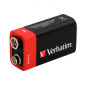VERBATIM ALKALINE BATTERIES 9V 6LR61 1 PC PACK 49924