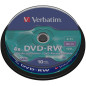 VERBATIM DVD-RW 4.7GB 4X PACK 10 UNITS 43552