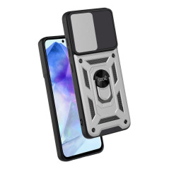 FUNDA COOL SAMSUNG GALAXY A55 HARD RING PLATA