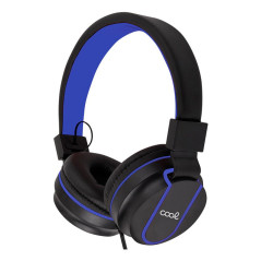 COOL Accesorios AURICULARES COOL TORONTO BLACK-BLUE Auricolare A Padiglione Gaming Nero, Blu