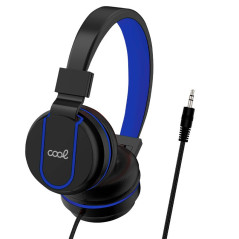 COOL Accesorios AURICULARES COOL TORONTO BLACK-BLUE Auricolare A Padiglione Gaming Nero, Blu