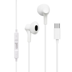 COOL Accesorios 8434847058054 Cuffie Cablato In-ear Musica e Chiamate USB tipo-C Bianco