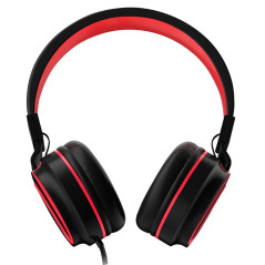 COOL Accesorios 8434847070155 Cuffie Cablato A Padiglione Gaming Nero, Rosso
