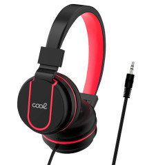 COOL Accesorios 8434847070155 Cuffie Cablato A Padiglione Gaming Nero, Rosso
