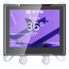 XYZ HYDROVIEW AIO 360 Processore Kit di raffreddamento a liquido 12 cm Bianco 1 pz