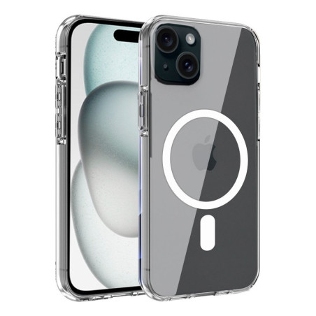 FUNDA COOL IPHONE 15 MAGNETICA TRANSPARENTE