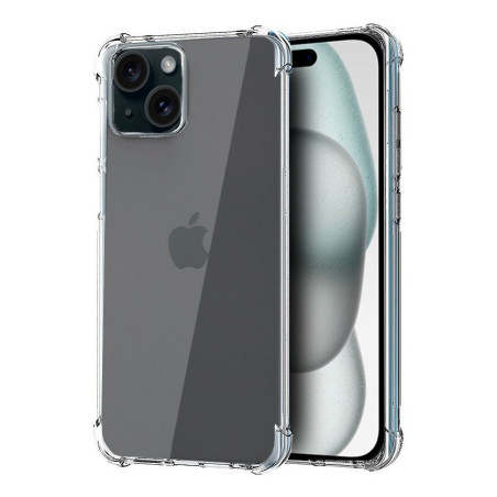 FUNDA COOL IPHONE 15 TRANSPARENTE
