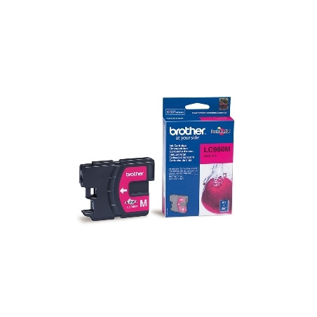 Cartucho tinta brother lc980m magenta 400 paginas dcp - 195c -  dcp - 375cw -  mfc - 250c -  mfc - 255cw -  mfc - 290c