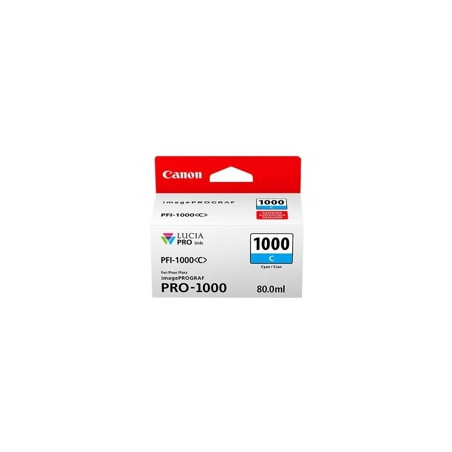 Cartucho canon pfi - 1000 c cian pro - 1000