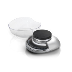 LAICA ITALIAN DESIGN MECHANICAL KITCHEN SCALE WITH LARGE BOWL CHROME COLOR 3KG LC7107