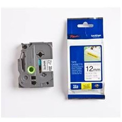 Cinta super adhesiva brother tzes231 12mm x 8m blanco - negro