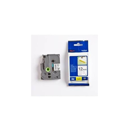 Cinta super adhesiva brother tzes231 12mm x 8m blanco - negro