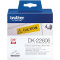 Etiquetas cinta continua brother amarilla dk22606 62mm