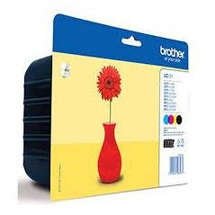 Brother LC121VALBP cartuccia d'inchiostro 4 pz Originale Nero, Ciano, Magenta, Giallo