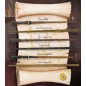 Replica the noble collection harry potter ejercito de dumbledore coleccion 6 varitas en exposicion