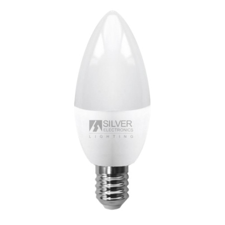 Bombilla led silver electronic eco vela 5w35w -  e14 -  3000k -  436 lm -  160 -  luz calida -  a+