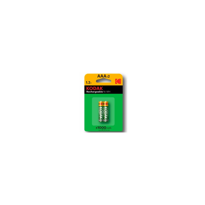Blister pilas kodak recargables ni - mh aaa lr3 1000 mah -  blister 2 pilas