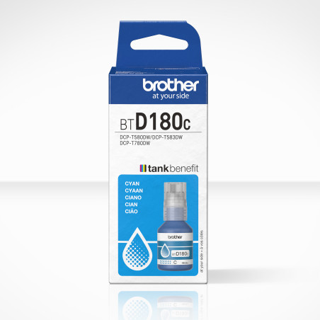 Botella tinta brother btd180c cian 5000 paginas