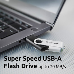Intenso USB 128GB OFFICE LINE 3.2 Gen1 Silver-Black unità flash USB USB tipo A 3.2 Gen 1 (3.1 Gen 1) Nero, Argento