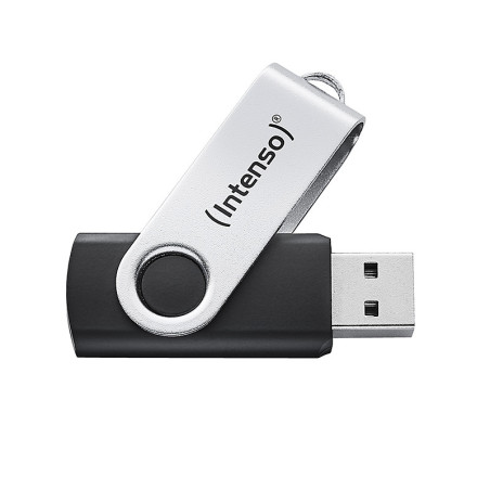 Intenso USB 64GB OFFICE LINE 3.2 Gen1 Silver-Black unità flash USB USB tipo A 3.2 Gen 1 (3.1 Gen 1) Nero, Argento