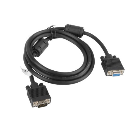 Lanberg CA-VGAC-10CC-0018-B+ cavo VGA 1,8 m VGA (D-Sub) Nero
