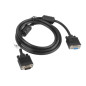 Cable lanberg vga macho hembra ferrita negro 1.8 m