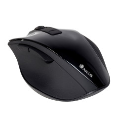 Raton inalambrico ngs bowblack - 2.4ghz - 800 - 1600dpi - 5 botones + scroll - nano receptor usb -  1*aa - negro