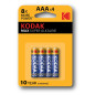 Blister pilas kodak alcalina max aaa lr3 1.5v blister 4 pilas