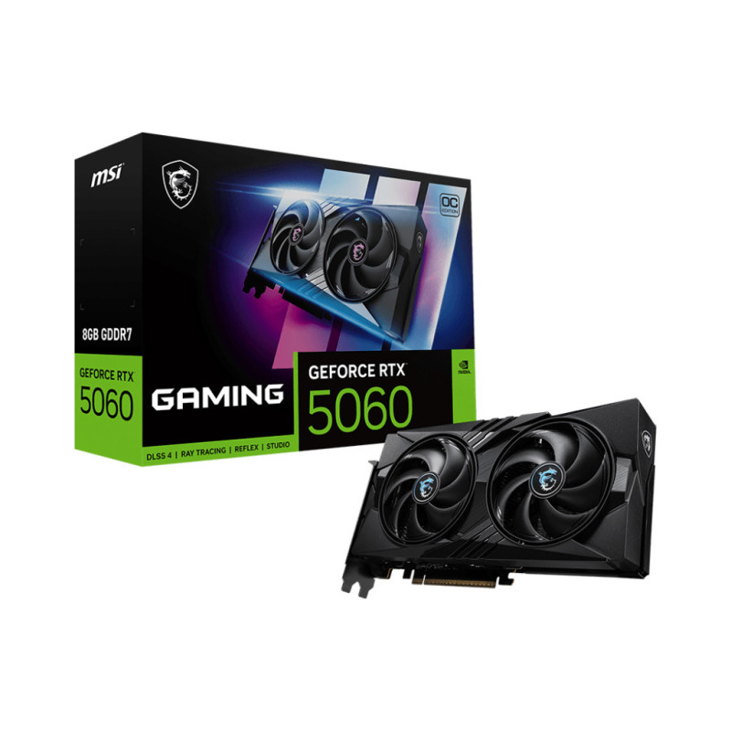 MSI GeForce RTX 5060 8G GAMING OC NVIDIA 8 GB GDDR7 MSI GeForce RTX 5060 8G GAMING OC NVIDIA 8 GB GDDR7