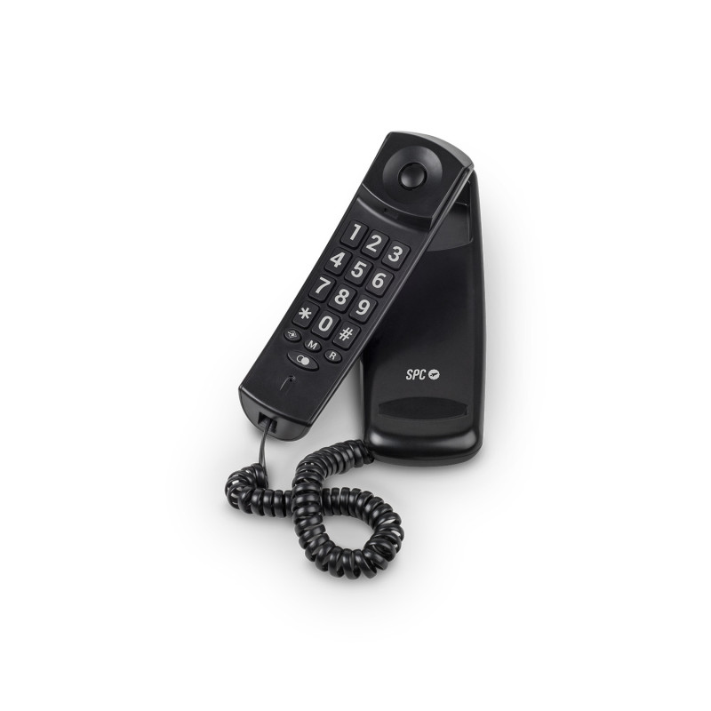 Telefono fijo spc original lite 2 negro - tecla r - 10 memorias indirectas