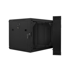 Lanberg WF02-6609-10B rack 9U Da parete Nero