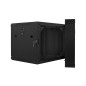 Armario lanberg mural doble seccion rack 19 pulgadas 9u -  600x600 negro