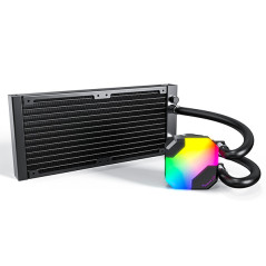 Montech HYPERFLOW ARGB 240 Processore Raffreddatore di liquidi tutto in uno 12 cm Nero 1 pz