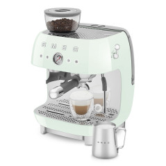 SMEG COFFEE MACHINE ESPRESSO MANUAL RETRO-STYLE PASTEL GREEN EGF03PGEU