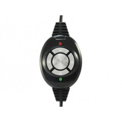 Conceptronic CCHATSTARU2B cuffia e auricolare Cablato A Padiglione Musica e Chiamate USB tipo A Nero, Rosso
