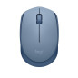 Mouse raton logitech m171 optico wireless inalambrico gris azulado