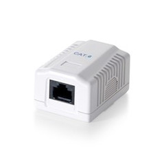 Roseta de superficie equip cat 6 utp 1 puerto hembra rj45