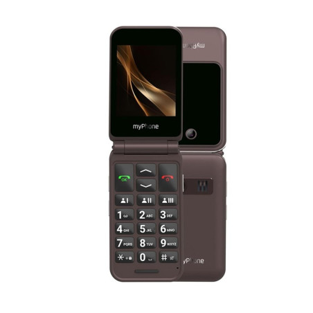 Telefono movil myphone harmony 2.8 pulgadas+1.44 pulgadas -  4g -  marron