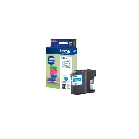 Cartucho tinta brother lc221c cian 260 paginas dcpj562dw -  mfcj480dw -  mfcj680dw