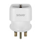 Savio AP-04 adattatore e invertitore Universale 3250 W Bianco