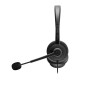 Axtel AXH-ACEUCD cuffia e auricolare Cablato A Padiglione Ufficio USB Type-C / USB Type-A Nero