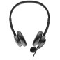 Axtel AXH-ACEUCD cuffia e auricolare Cablato A Padiglione Ufficio USB Type-C / USB Type-A Nero